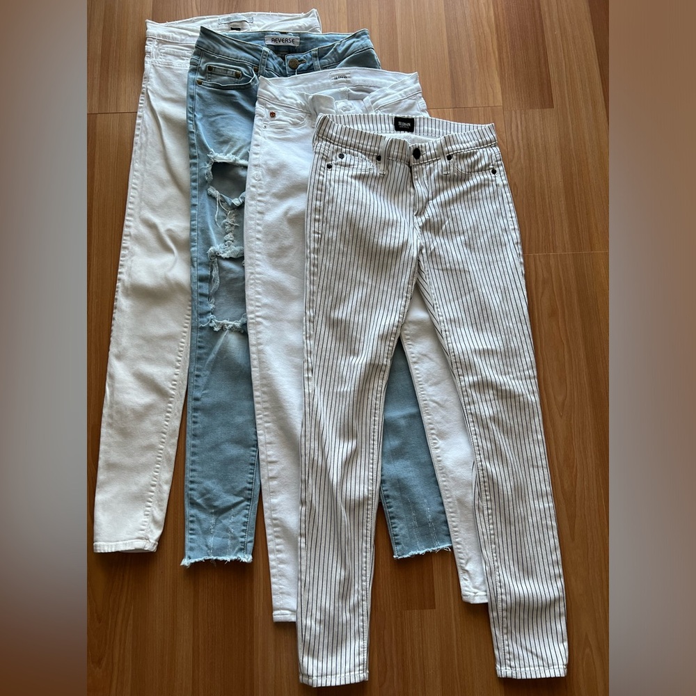 Size 25 Skinny Jeans Bundle 5 Pairs Hudson Flying Monkey Aeverse